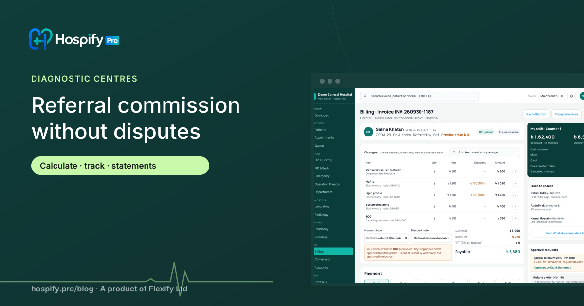 How diagnostic centres can calculate and track referral commission without disputes