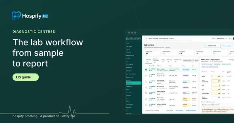 Diagnostic centre software: the complete lab workflow from sample to report