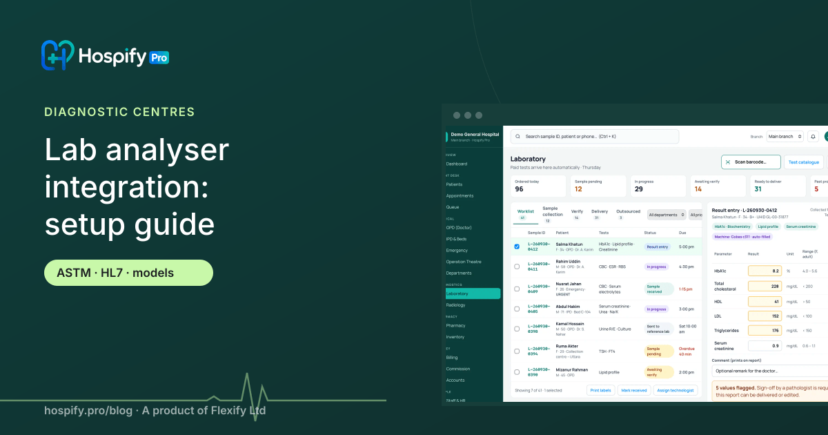 Lab analyser integration: how to connect lab machines to your hospital software